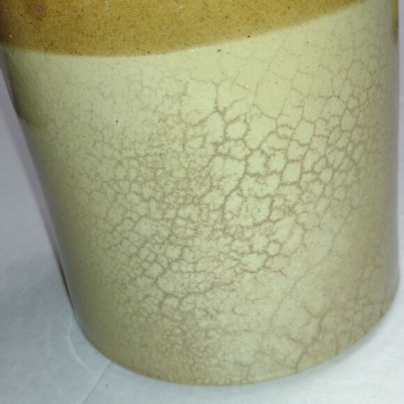 Antique Price Bristol Stoneware Crock Collectible Jar Cream and Golden Brown - Picture 7 of 9